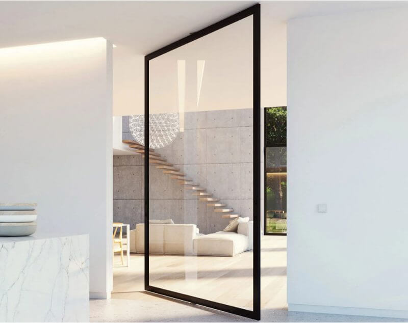 Aluminium Glass Pivot Door